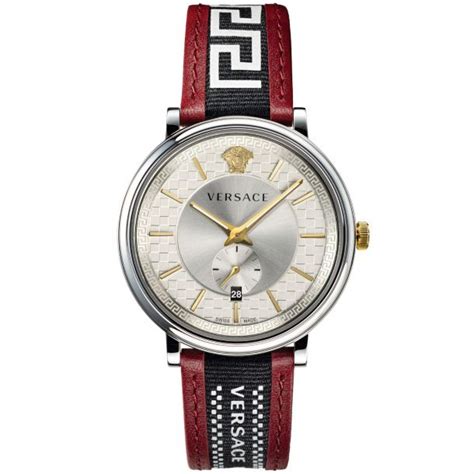 mens versace v-circle greca red|Versace Men's V.